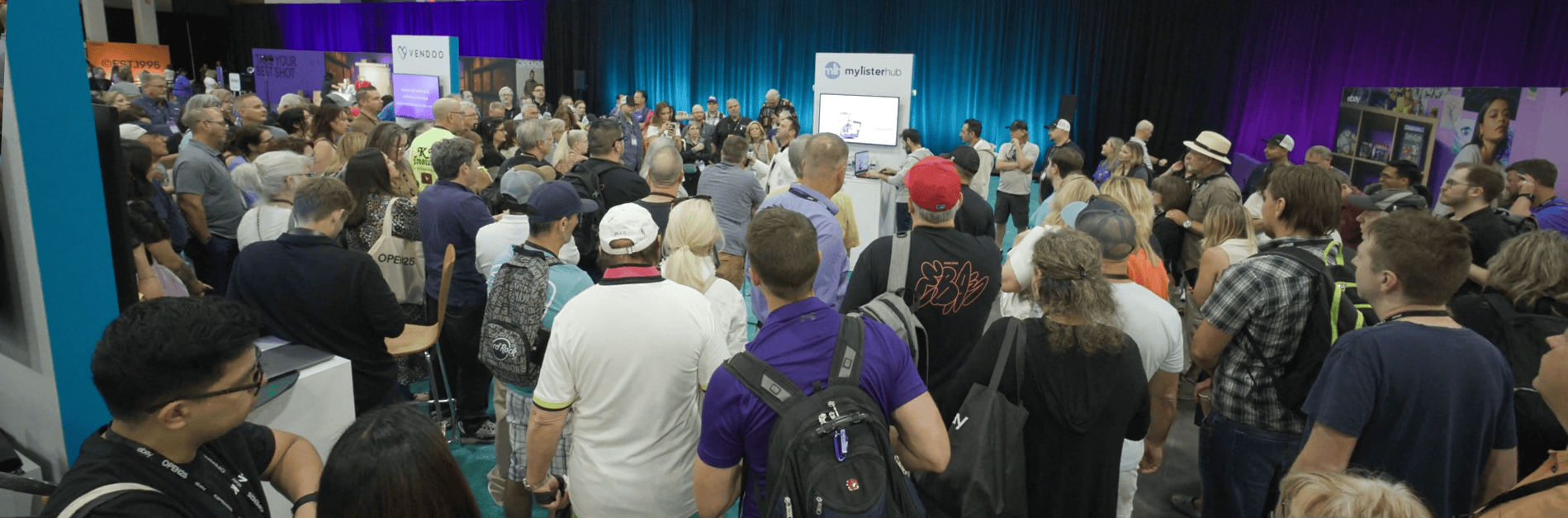 MyListerHub giving a live platform demonstration to hundreds of professional eBay sellers at eBay Open in Las Vegas